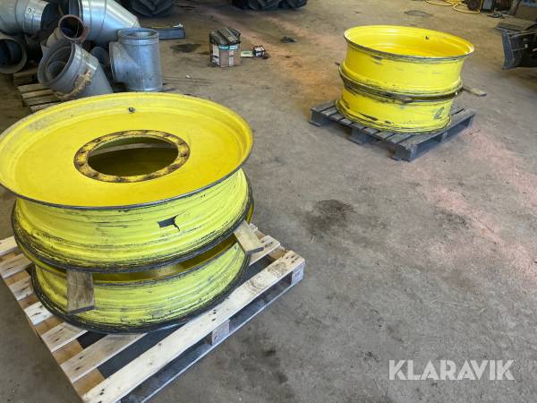 Fælge og Fælgplader  4 styk 38"