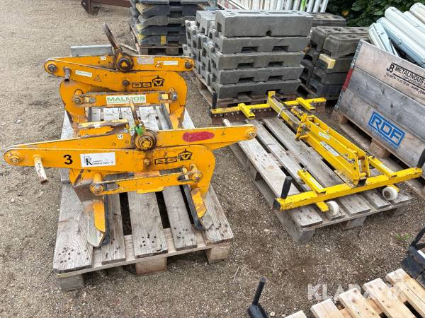 Løftetænger BSV/Ponny ET 10-38/700, ET 5-30/500 og Uni TG-48, 3 Styk