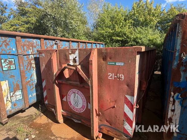 Åben affaldscontainer