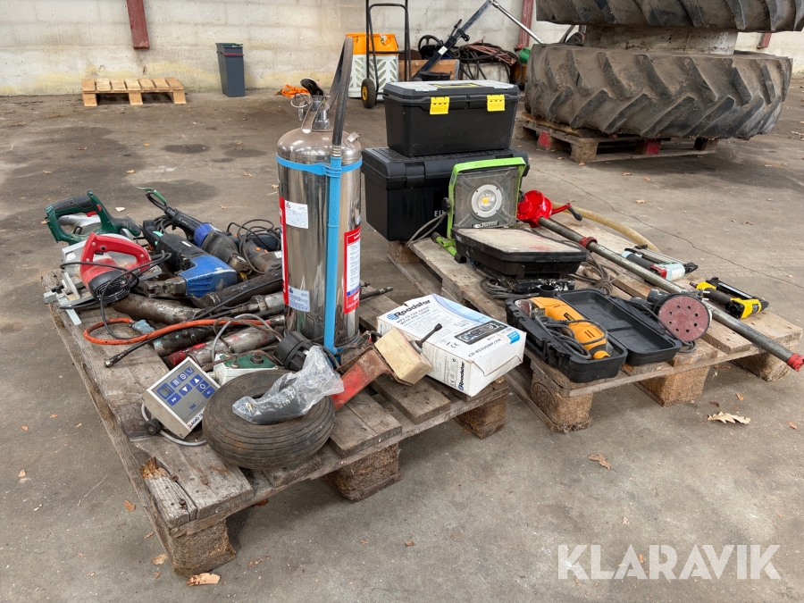 Blandet lot værktøj - begge paller