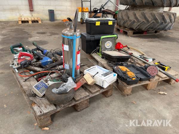 Blandet lot værktøj - begge paller