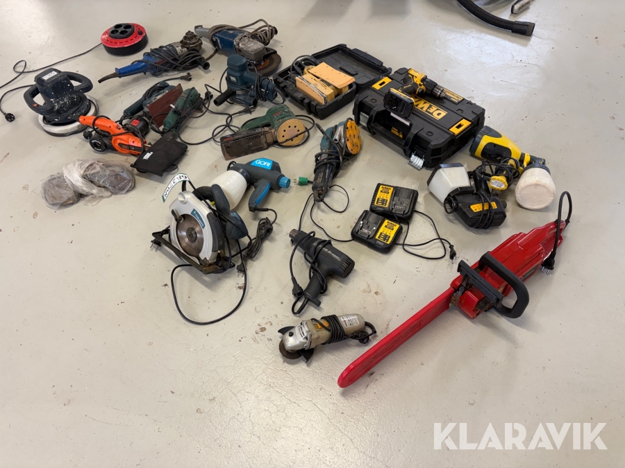 Blandet elværktøj Dewalt, Jonsered, Bosch, Falke Med Flere