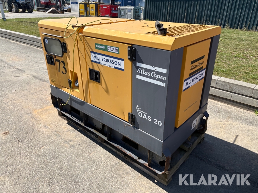 Generator Atlas Copco Qas 20
