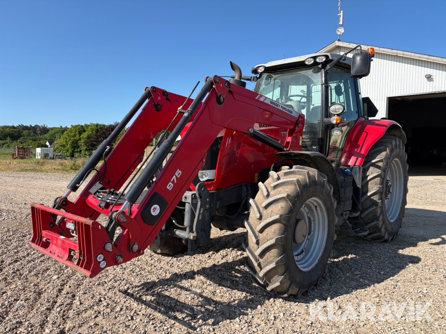 Traktor Massey Ferguson 7724 Dyna-VT med frontlæsser 975