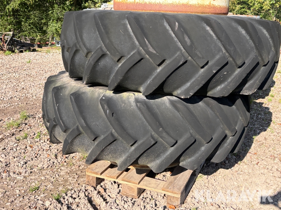 Michelin Bibagrip 20.8-38 traktordæk på fælge  2 styk. 
