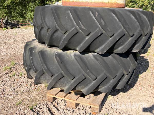 Michelin Bibagrip 20.8-38 traktordæk på fælge  2 styk. 