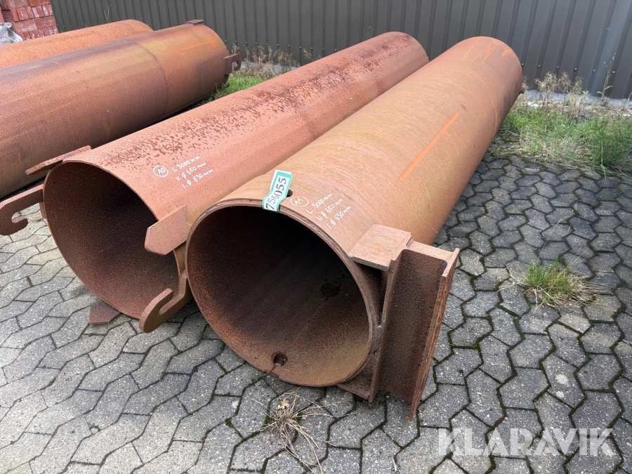 Casing jern rør Ø. 3000x680mm 2 styk