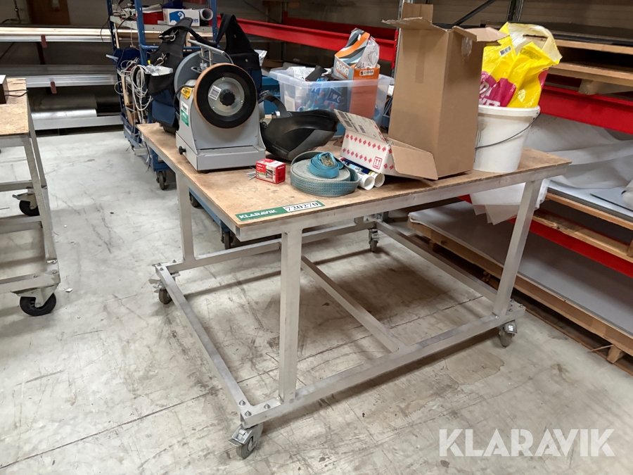 Arbejdsbord på hjul 1 styk