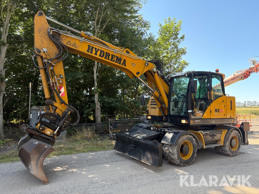 Hjulgraver Hydrema MX16 med Engcon rotortilt