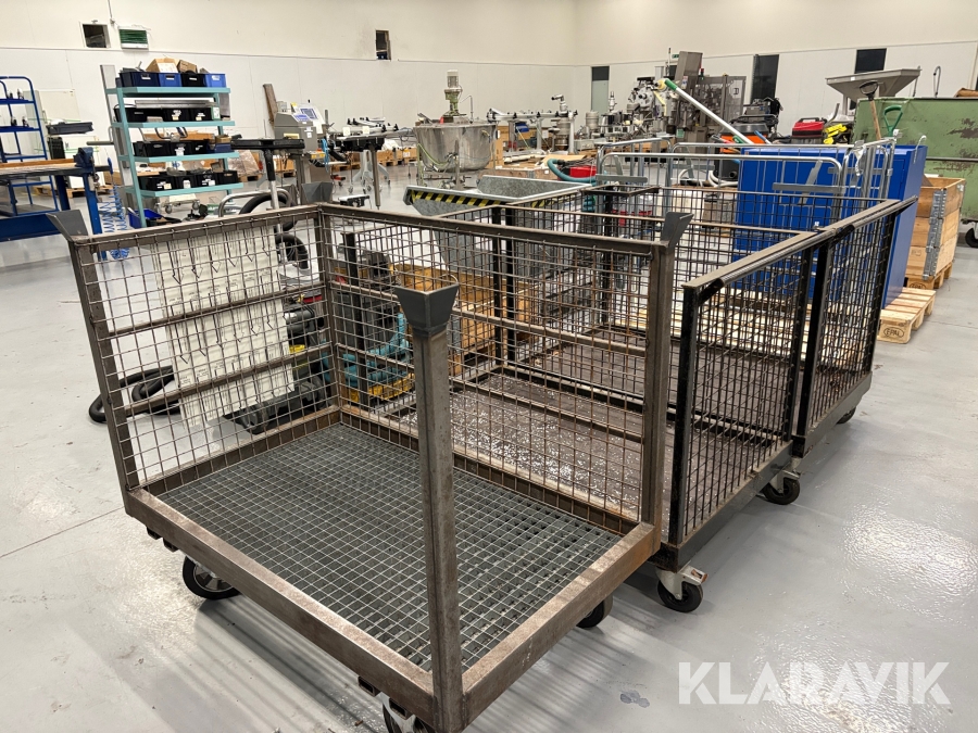 Pallebur og vogne - 4 enheder