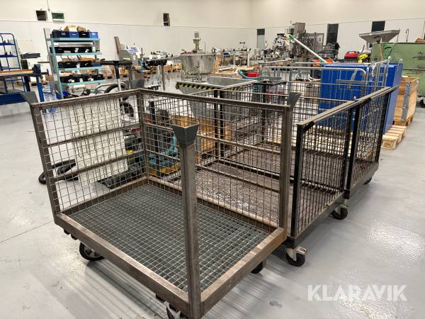 Pallebur og vogne - 4 enheder