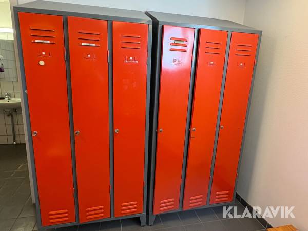 Omklædningsskabe 3 fag a 3 1 fag a 2