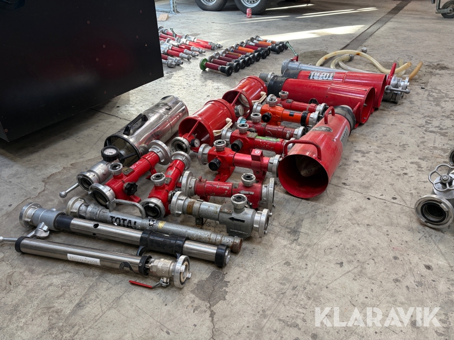 Samlet lot skumudstyr