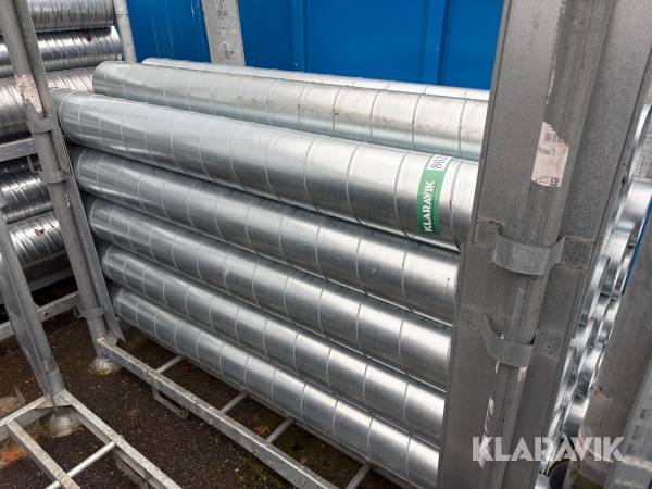 Spirorør / ventilationsrør ukendt Ø 200-250 galvaniseret
