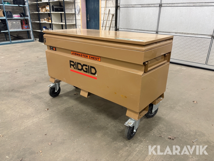 Opbevaring/værktøjs kasse Rigid 60R med lås og nøgle