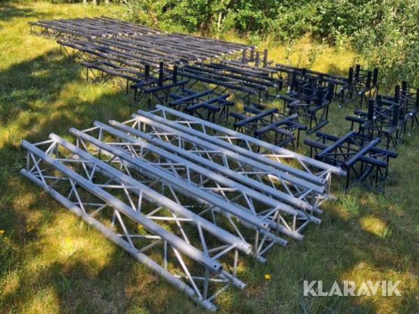 Sceneopbygning Alutruss 6082-2000 Black