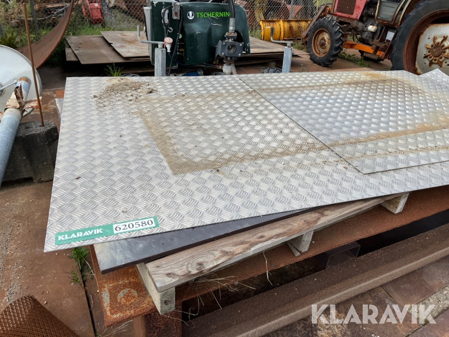 Plader Aluminium Dørk plade 300x150cm 2 styk