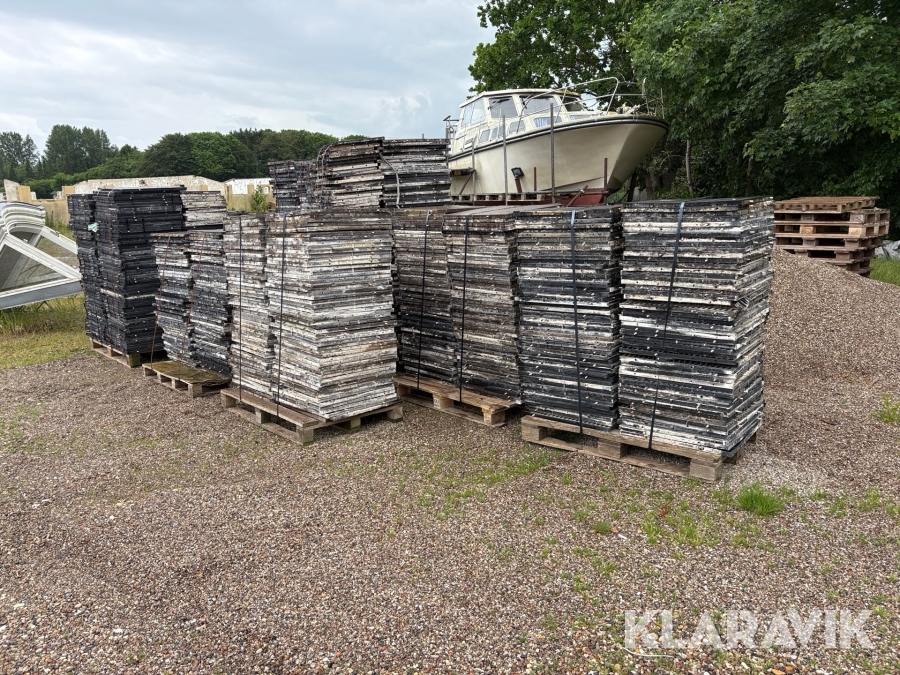 Plastriste/gulv ca. 1000 Styk