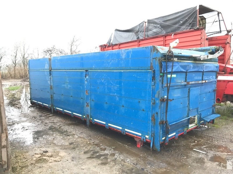 Container med Alu.sider og eco-top Pressenning 