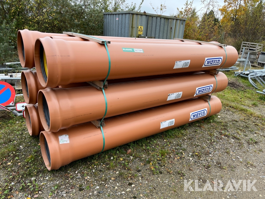 Kloakrør Wavin PVC RD 400x3m 9styk