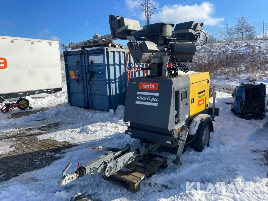 Lystårn Atlas Copco QLT H50 9 meter med generator
