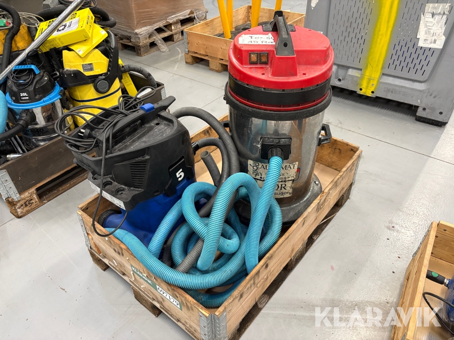 Industri støvsuger Nilfisk + portotecnica - 2 enheder