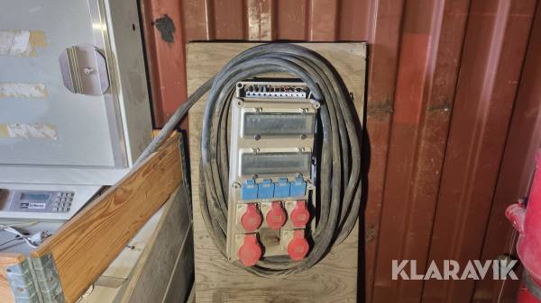 El-tavle med 15 meter kabel