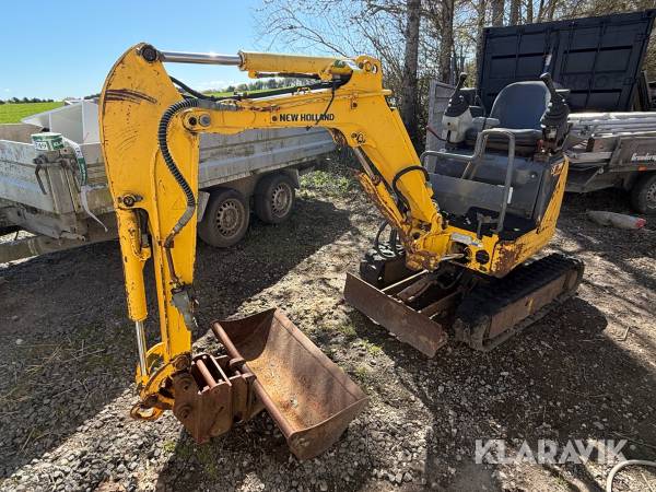 Minigraver New Holland E9SR - hydraulisk udskydelig undervogn