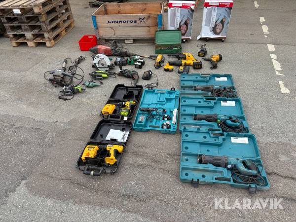 Blandet værktøj Hilti, Dewalt, Makita Osv.