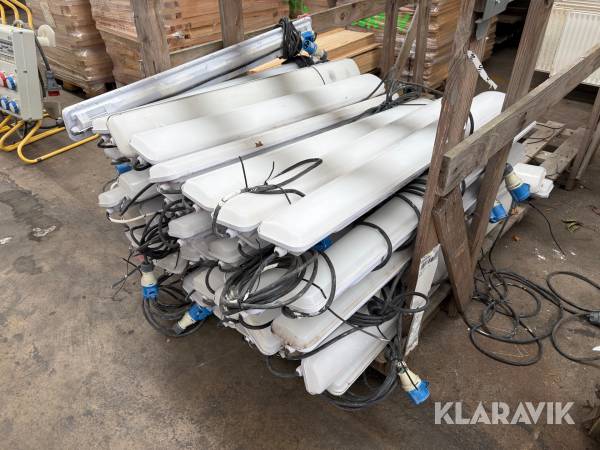 Byggepladsbelysning/LED-armaturer Malmbergs Work LED - cirka 40 styk