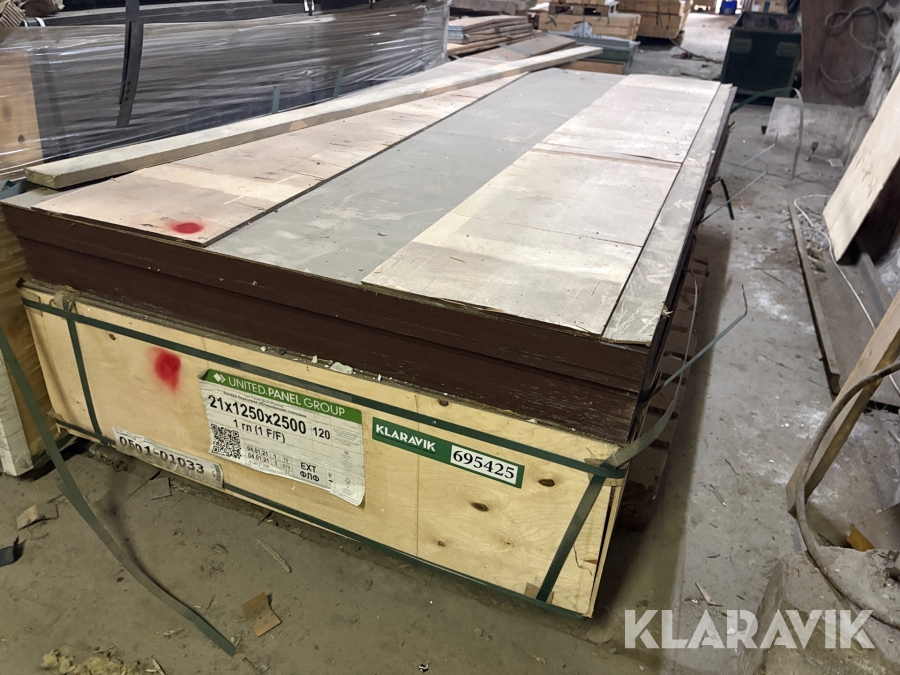 Støbeplader United Panel Group Film Faxes Birch plywood 19 styk