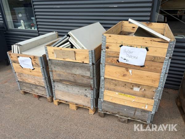 Hylder til pallereoler - 3 paller