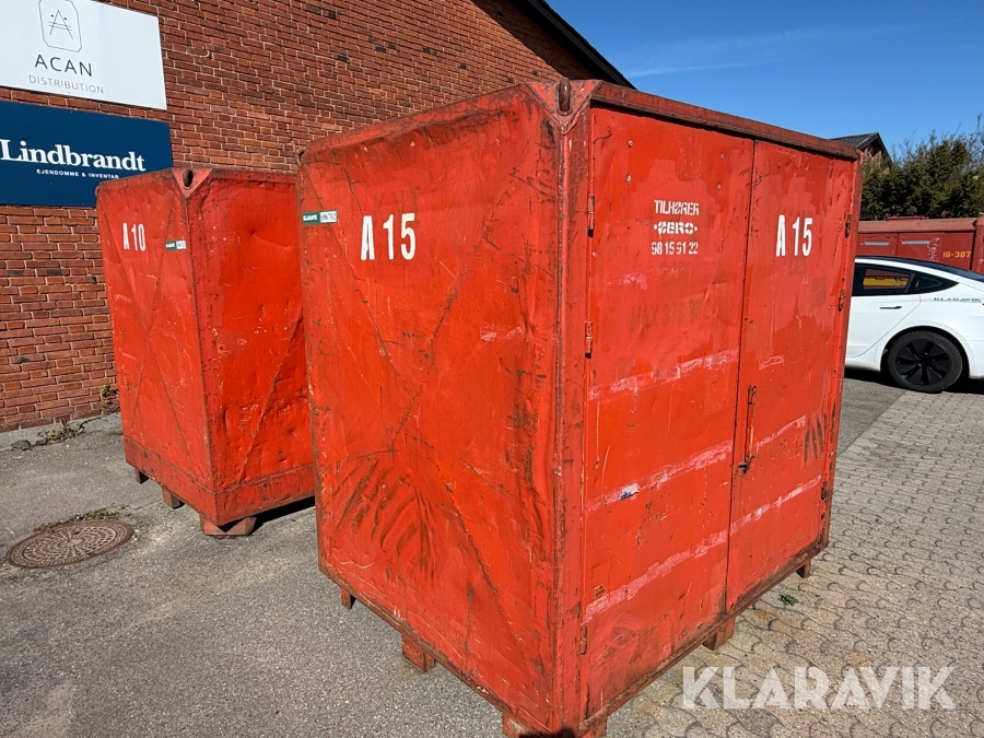 Lukket container 1 styk