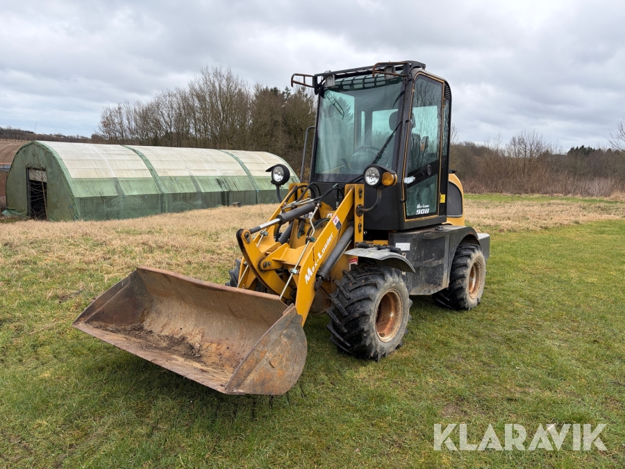 Minilæsser Max-Loader 908 med skovl og pallegafler