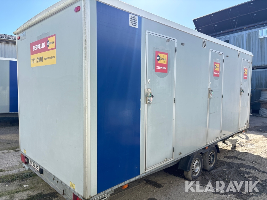 Toilet- og badeskur 3 Mands Scanvogn