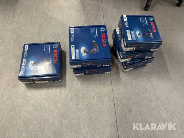 Parti akku værktøj Bosch 6 maskiner. 