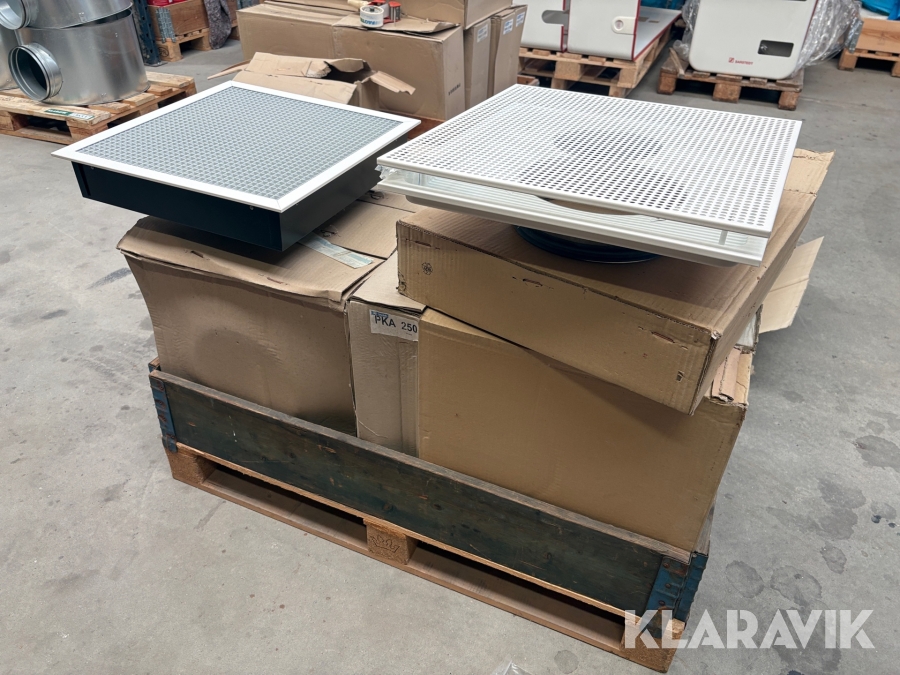 Loftarmaturer Lindab CRL-315, PKA 250, AVR-r 500, CRL315 15 styk