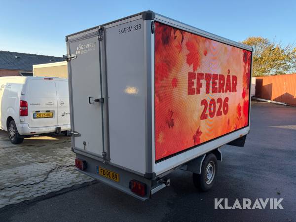 Trailer Variant 1517C3 med reklameskærm, 1 styk
