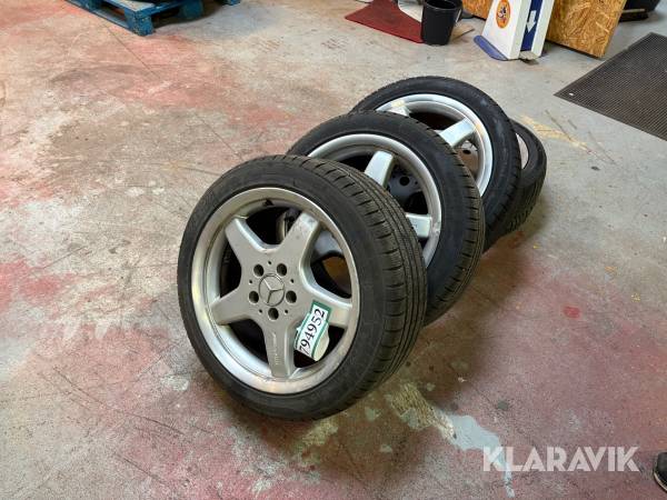 Dæk på aluminiumsfælge Fortuna 225/45R17 - 4 styk