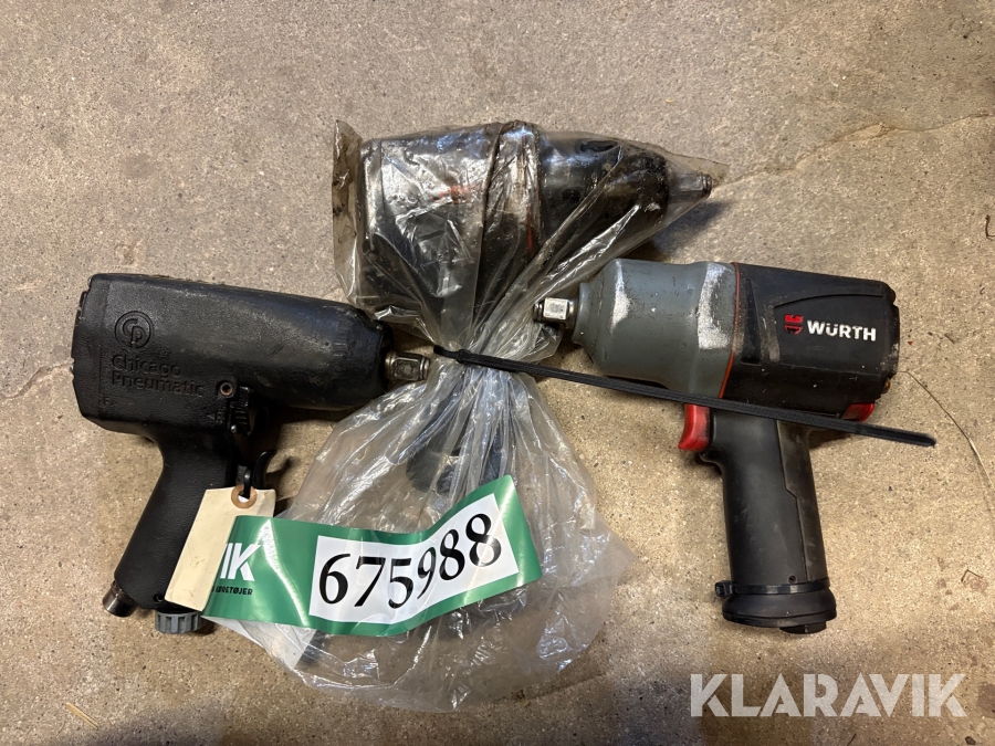 Luftnøgler blandet lot, 3 styk.