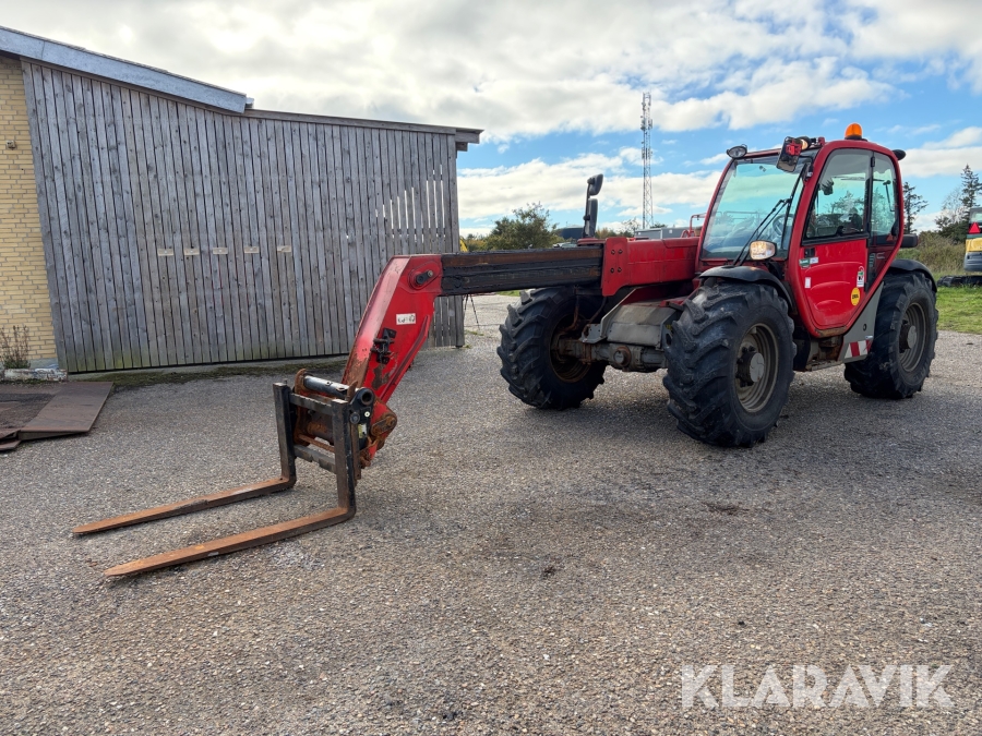 Teleskoplæsser Manitou MT 732 med gafler