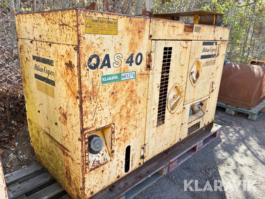Generator Atlas Copco Qas40