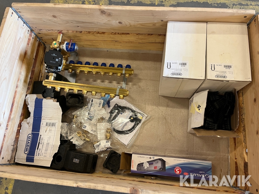 Midishunt 8 og gulvvarme tilbehør Wavin