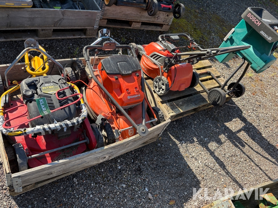 Græsslåmaskiner Klippo og Husqvarna, lot