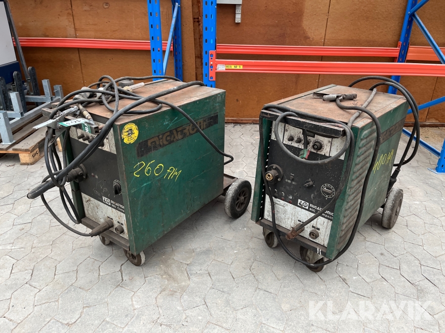 Svejsemaskiner Micatronic 260 og 400 Compact 2 styk svejsere