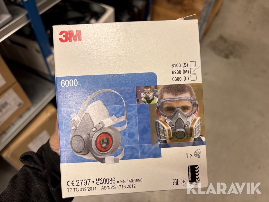 Støvmasker 3M 6000 - 88 styk