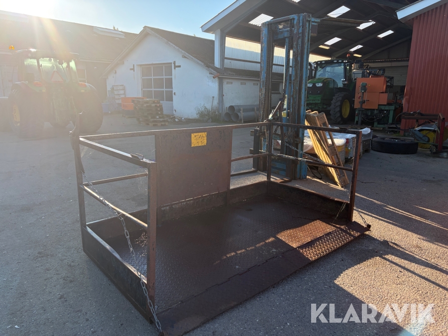 Palletårn + mandskabskurv Stens Maskinfabrik 6 m / 1.500 kg