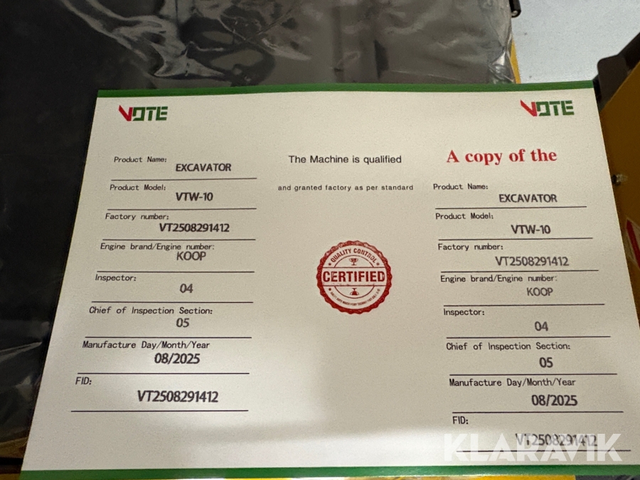 Minigraver Vote Vtw-10