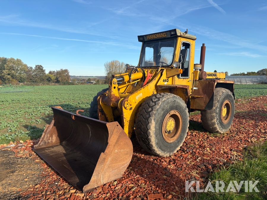 Gummiged Hanomag 44D + tilbehør