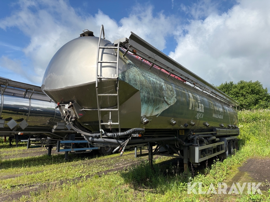 Fodertank trailer Tranders TAFOTS 60/3AL 8 rum 60 kubikmeter tank